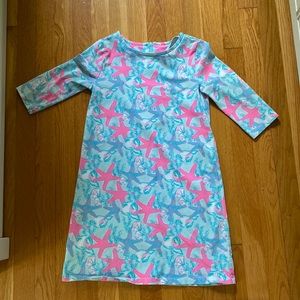 Dress Vineyard Vines, colors pink blue and white, medium 10-12